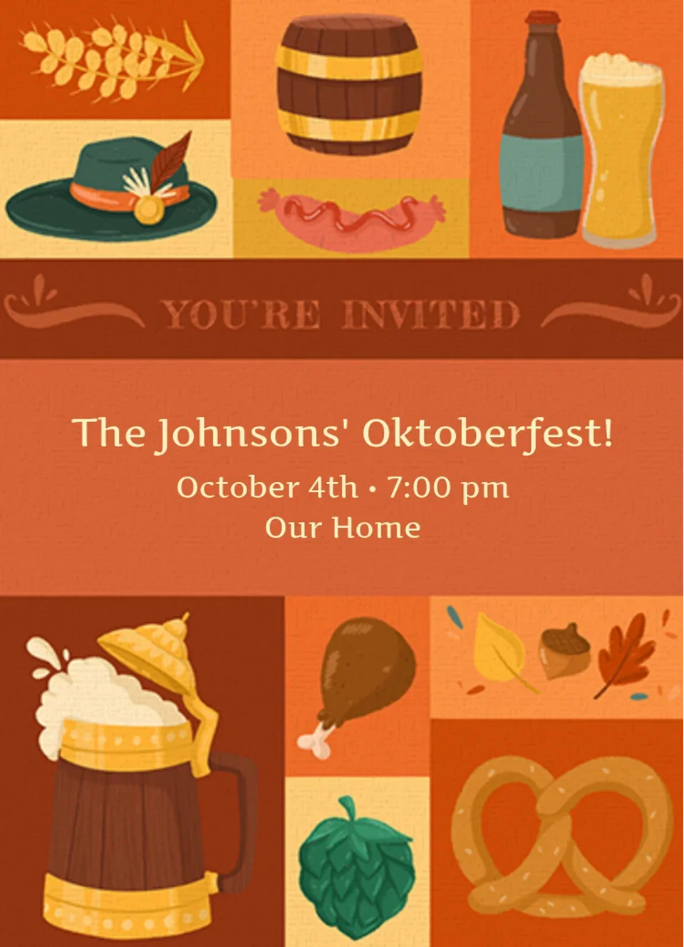 Retro Oktoberfest card image