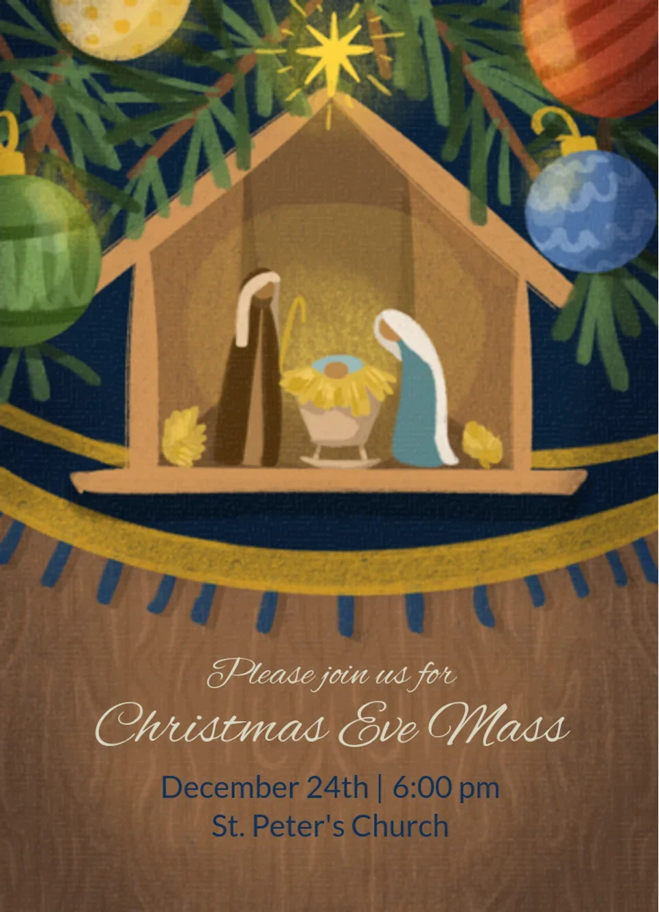 Nativity Tree  card image