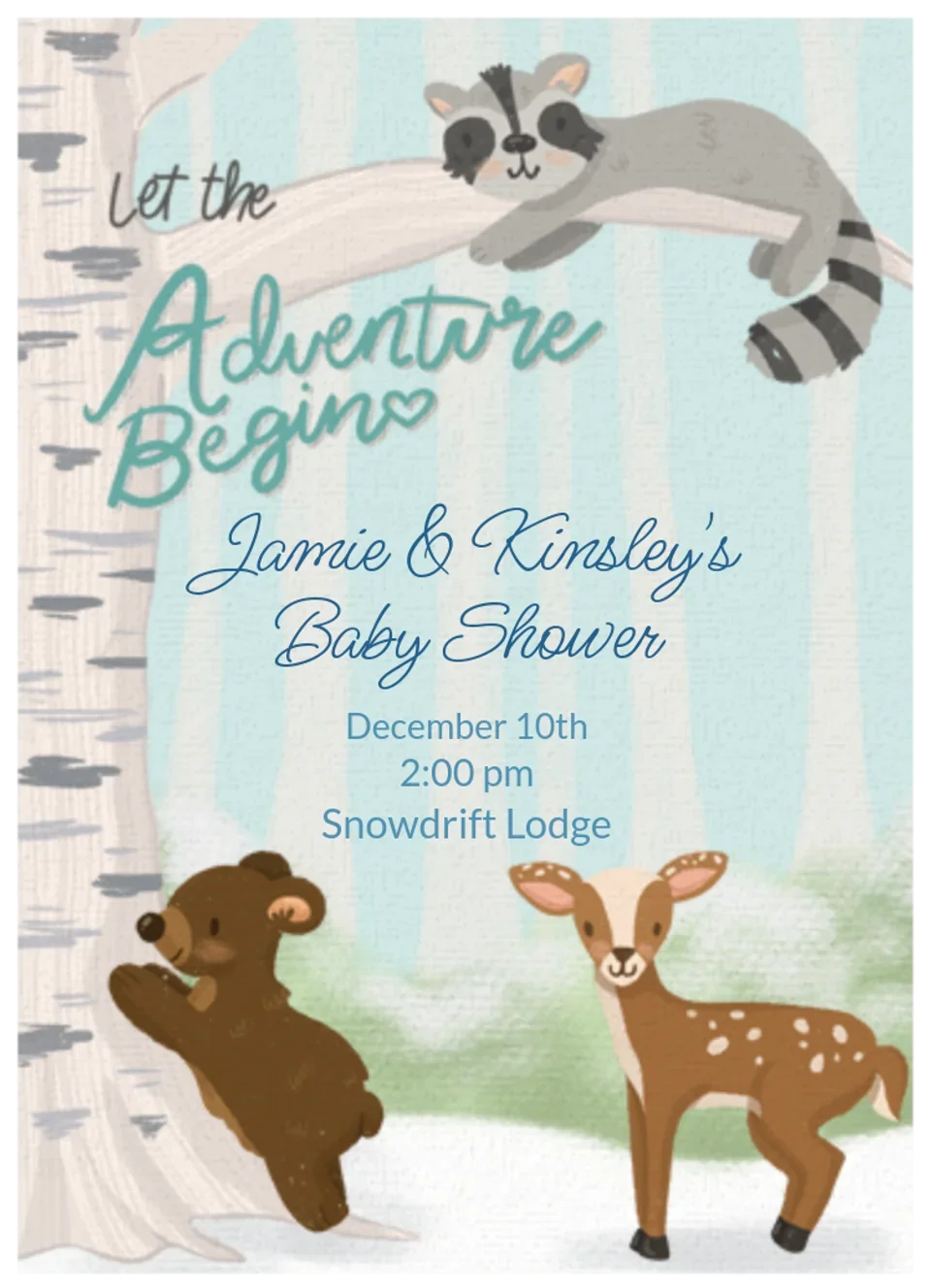 Winter Woodland card image