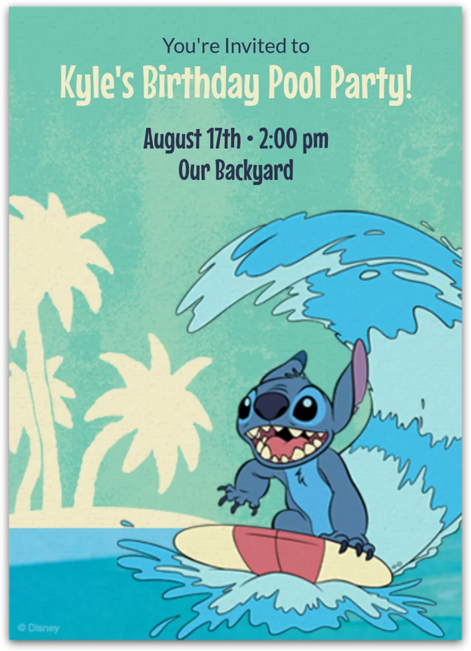 Tropical Stitch card image