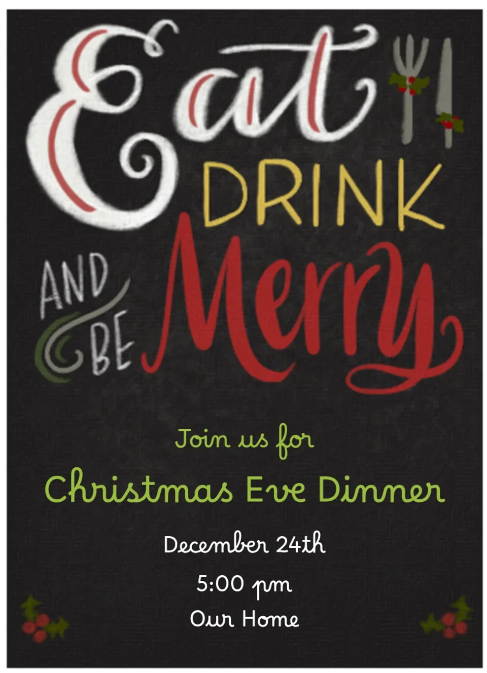 Merry Dinner card image