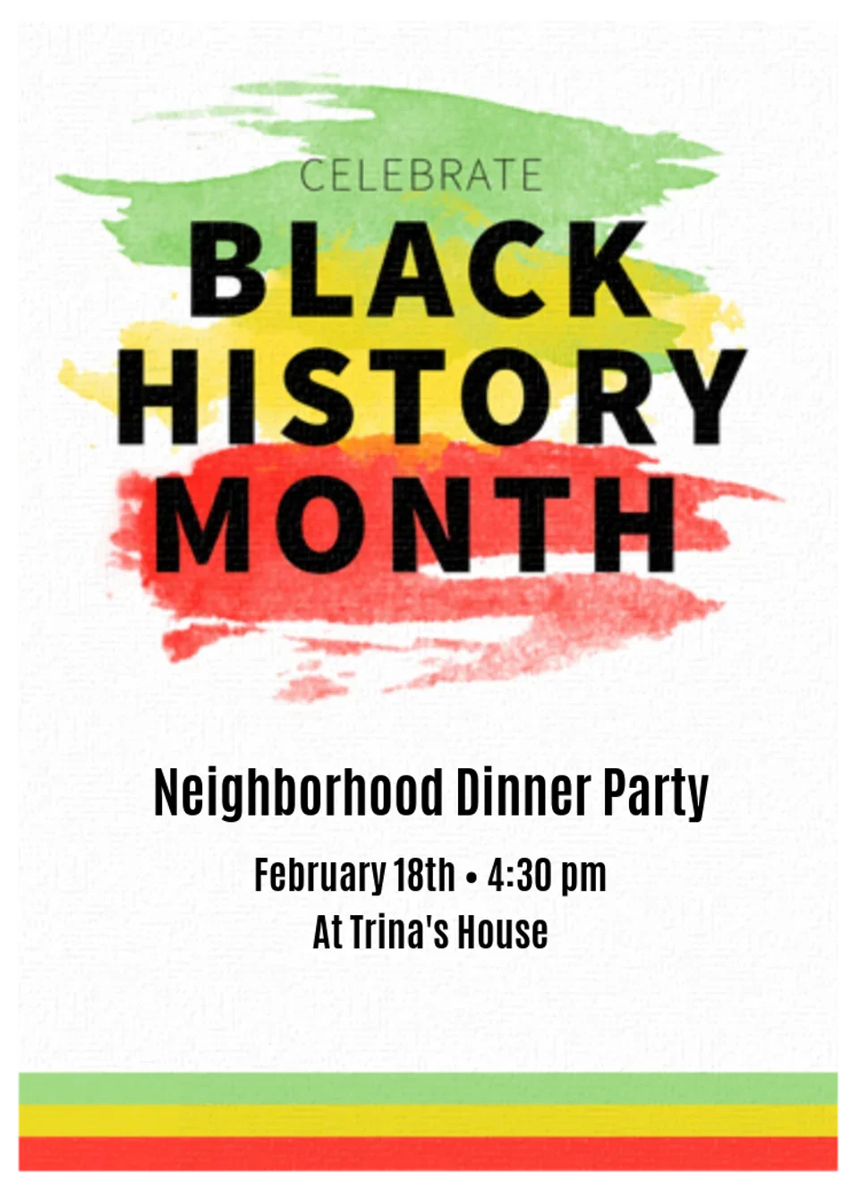 Black History Watercolor card image