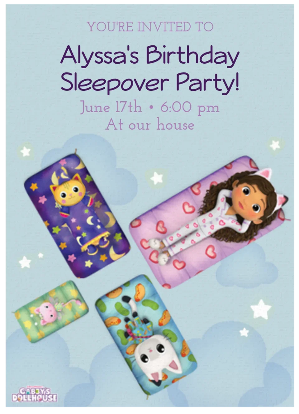 Gabby's Dollhouse | Sleepover card image
