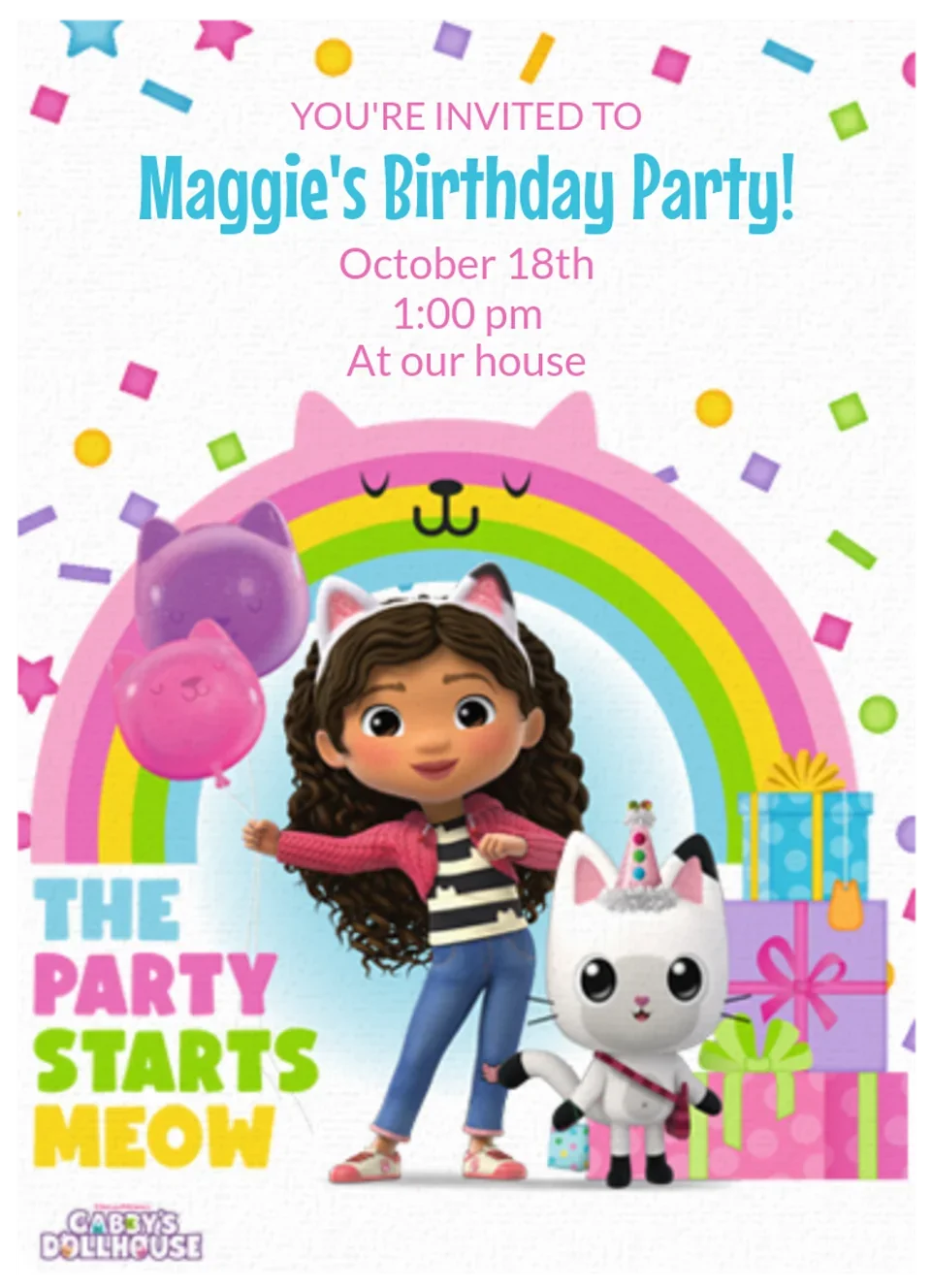 Gabby's Dollhouse | Birthday card image