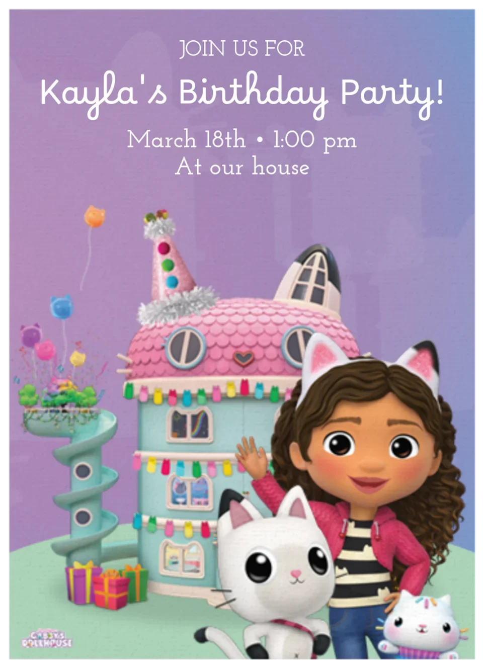 Gabby's Dollhouse | Birthday Party card image
