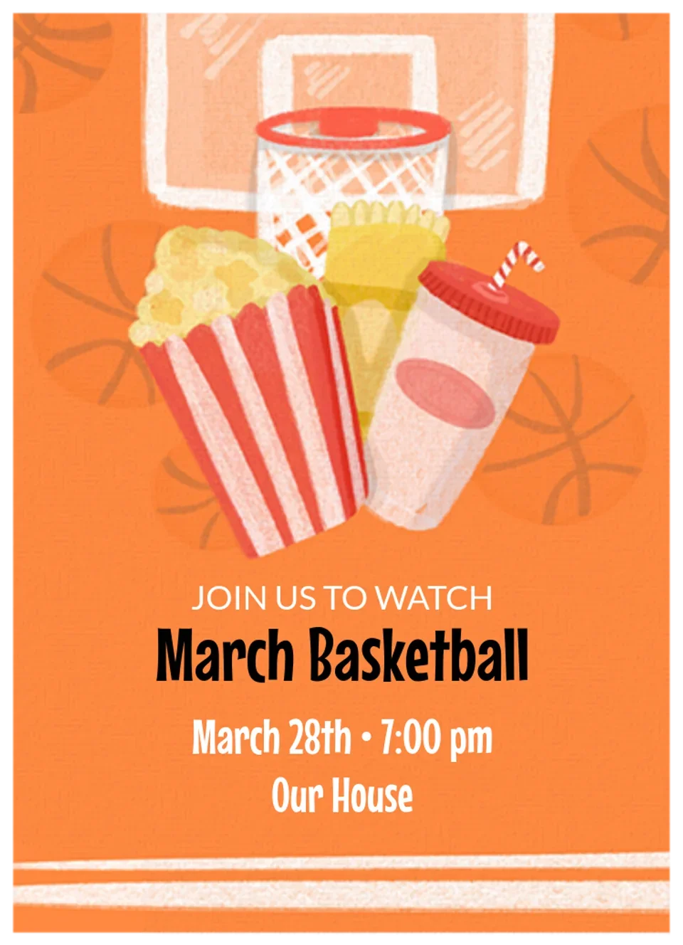 Basketball Game Party card image