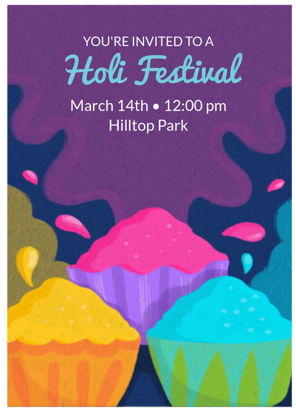 Holi Gulal card image