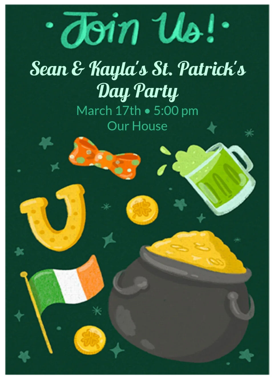 St Patrick's Day Charms card image