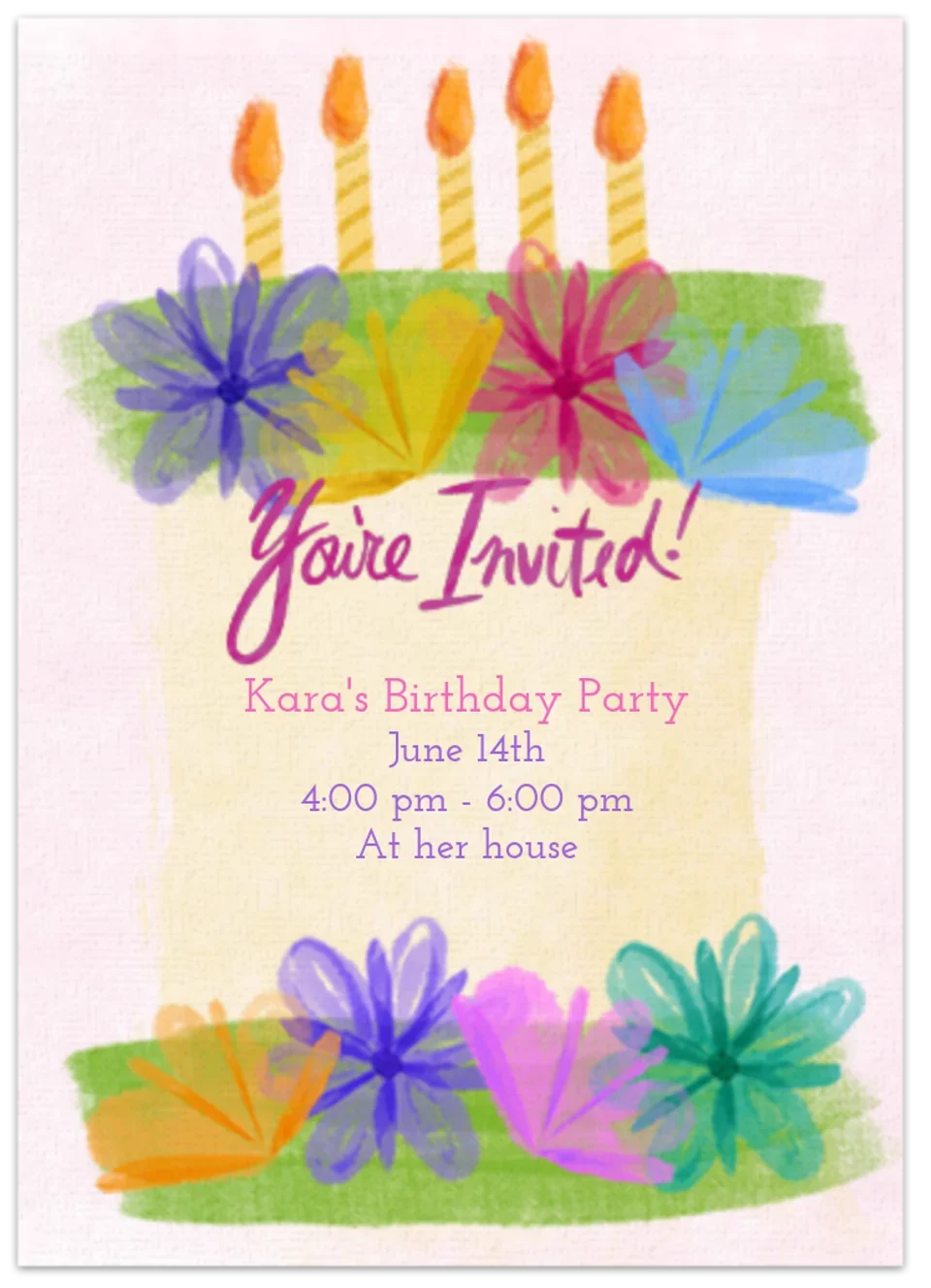 Spring Floral Cake card image