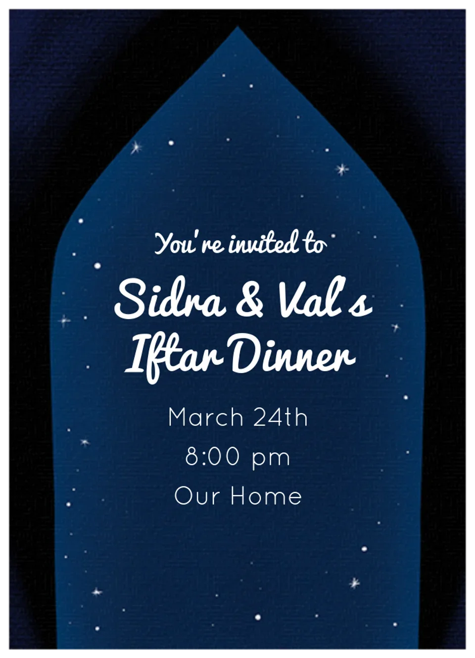 Night Sky Window card image