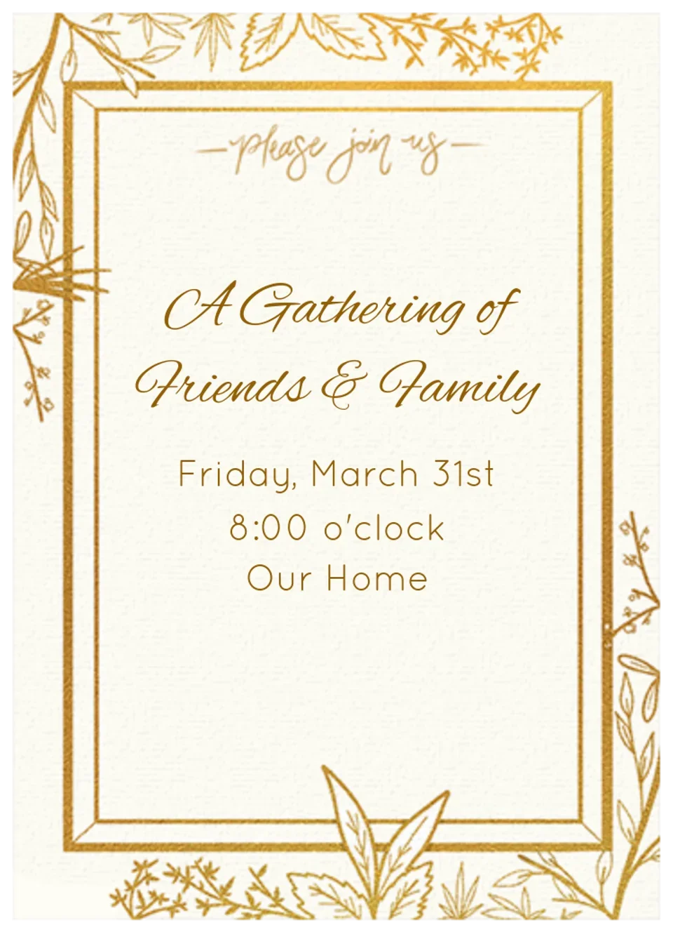 Golden Greenery card image