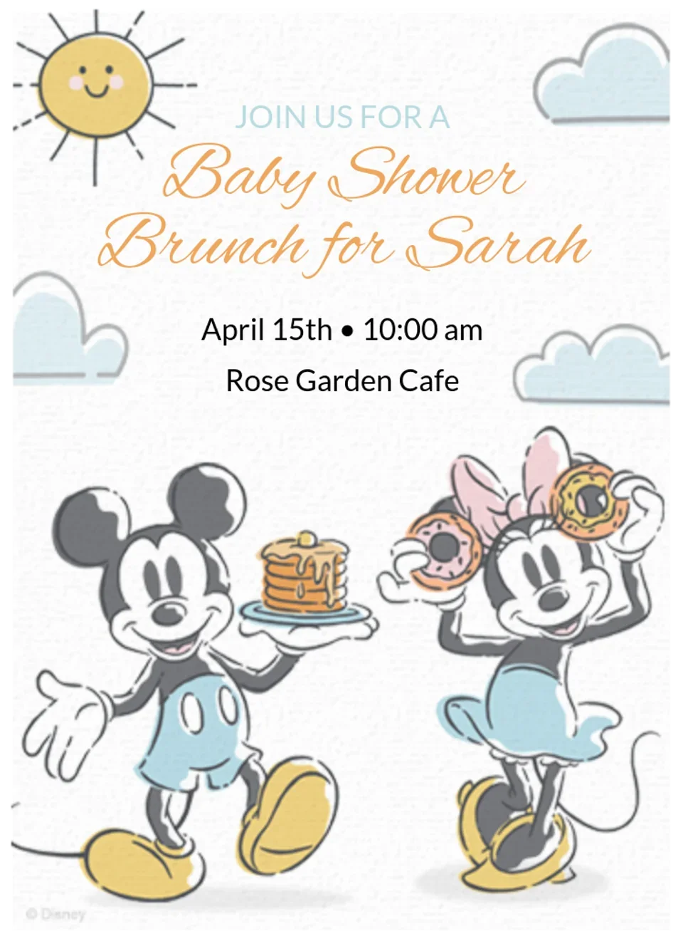 Mickey & Minnie Brunch card image