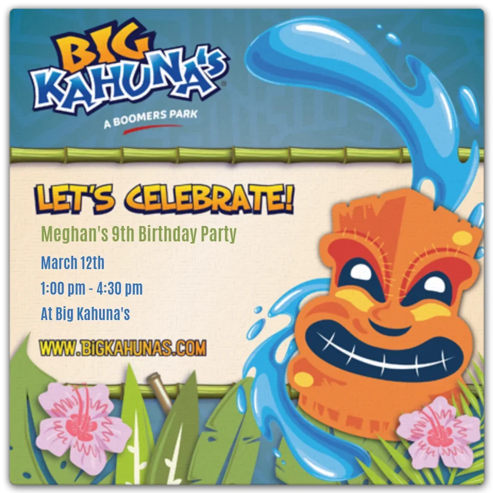 Big Kahuna's | Orange card image