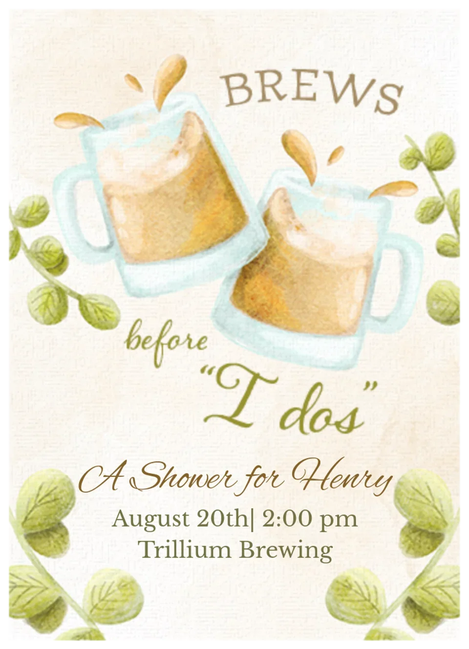 Brews Before I Dos card image