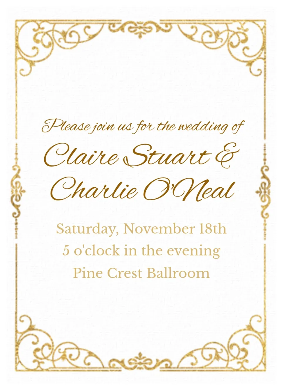 Gilded Floral  card image