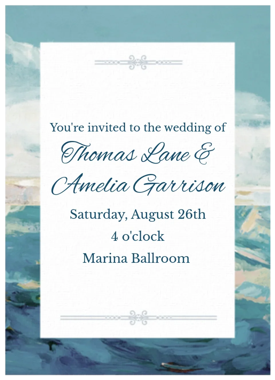 Ocean Painting card image