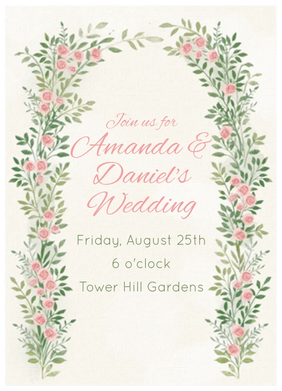 Floral Arches card image