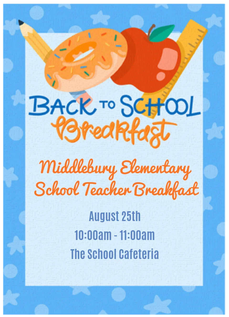 Back to School Breakfast card image