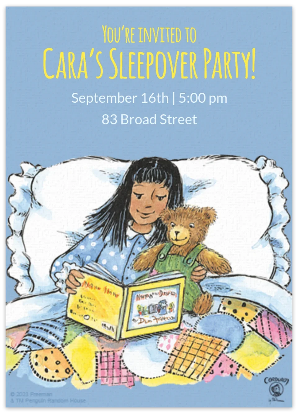 Corduroy Sleepover card image