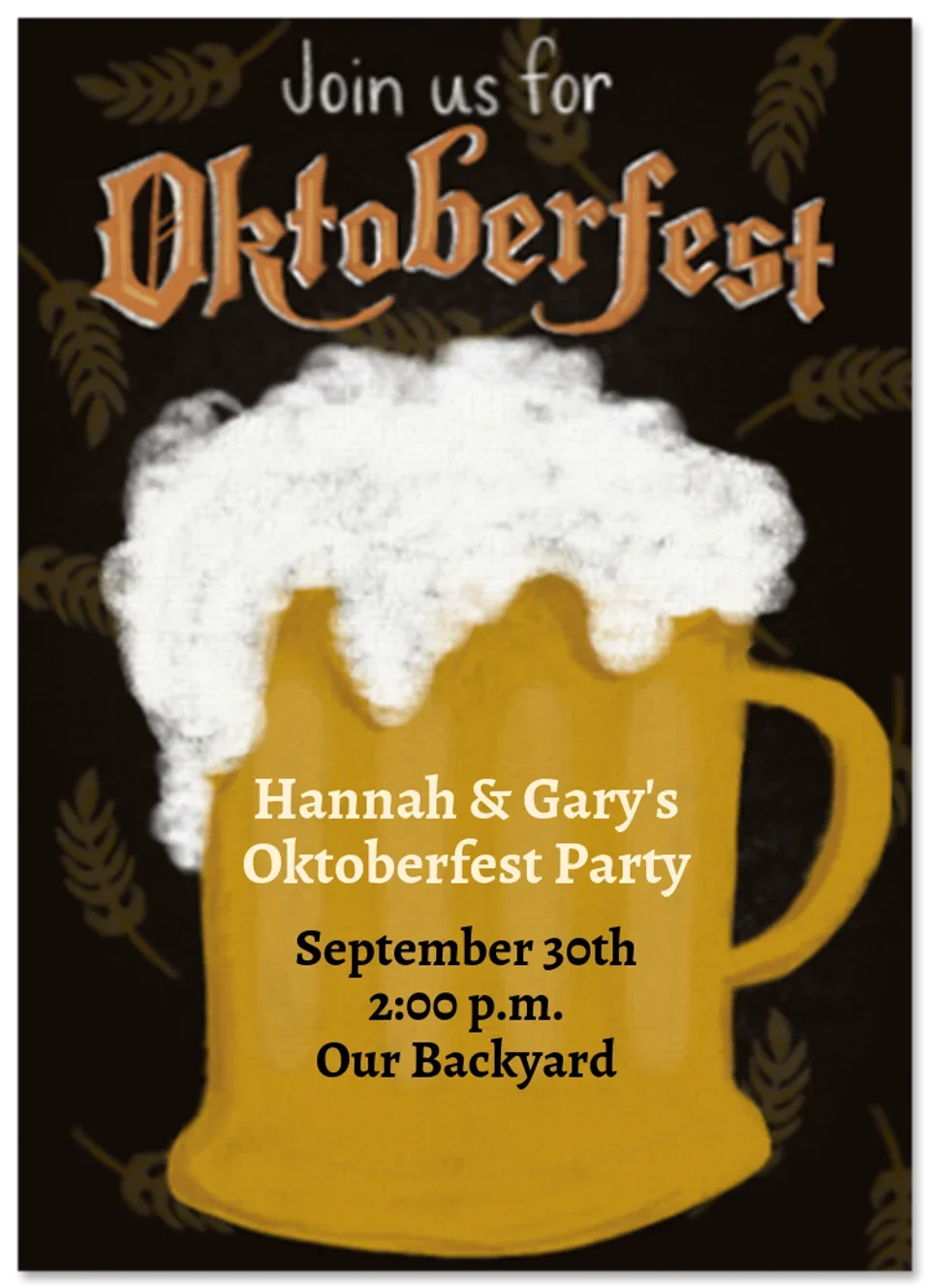 Beer Chalkboard card image