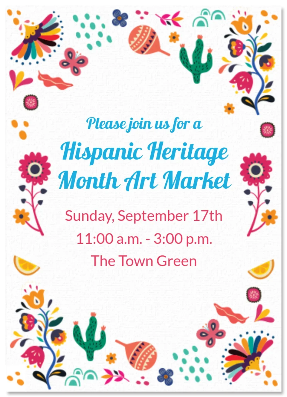 Hispanic Heritage Border card image