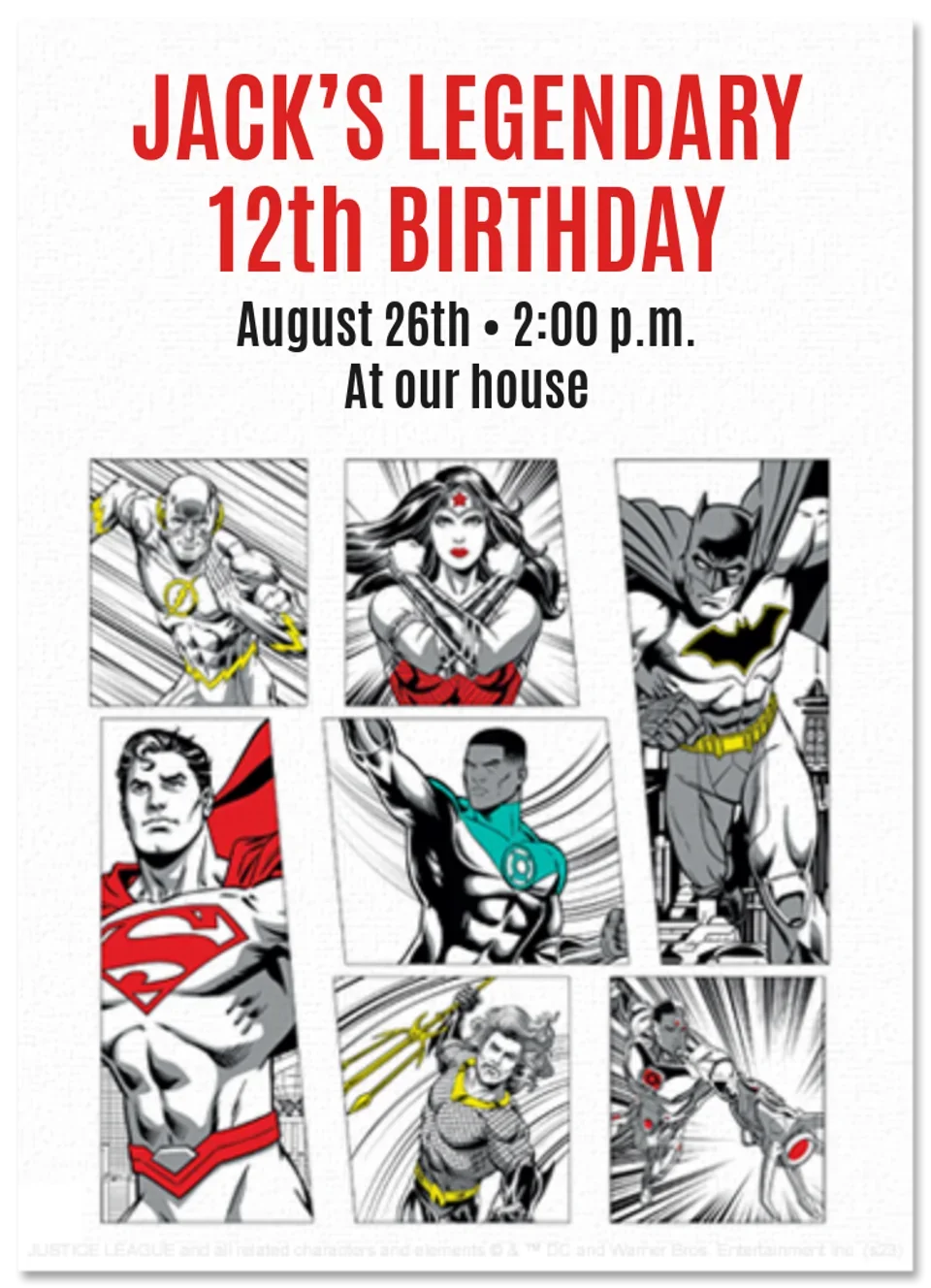 The Justice League card image