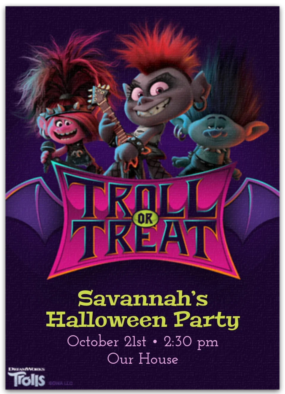 Trolls | Halloween Party card image