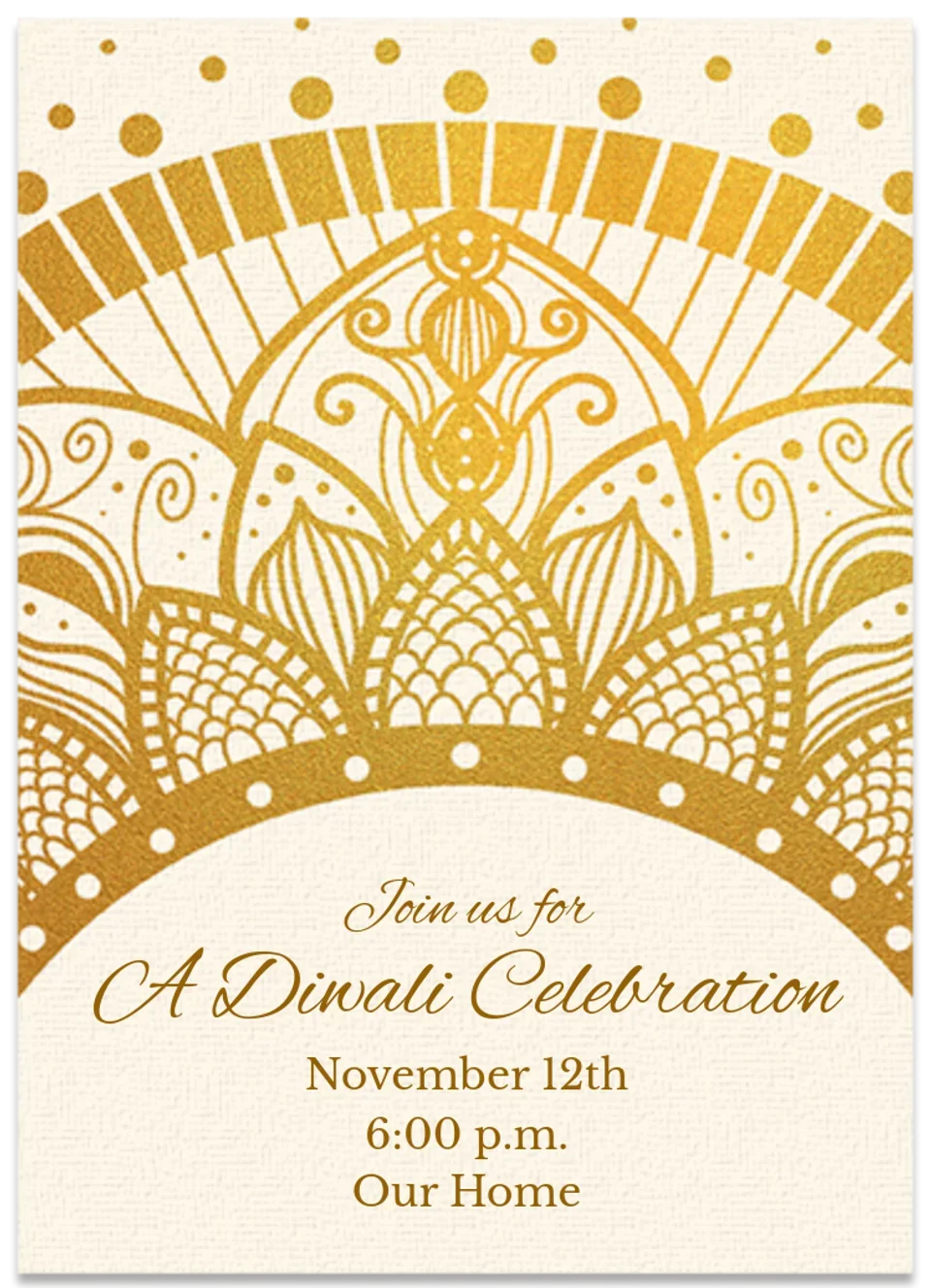 Diwali Mandala card image