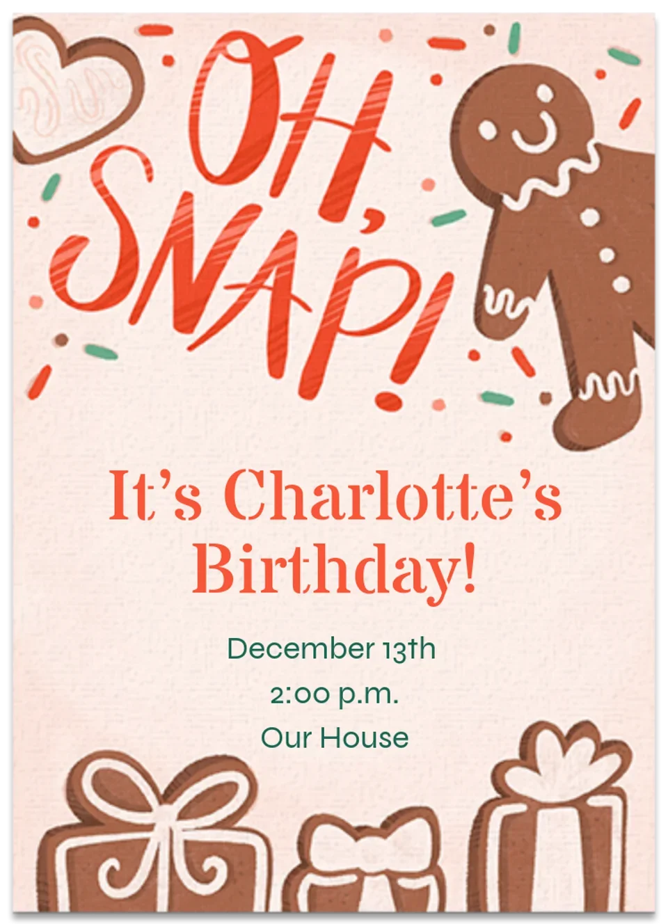 Oh Snap Birthday  card image