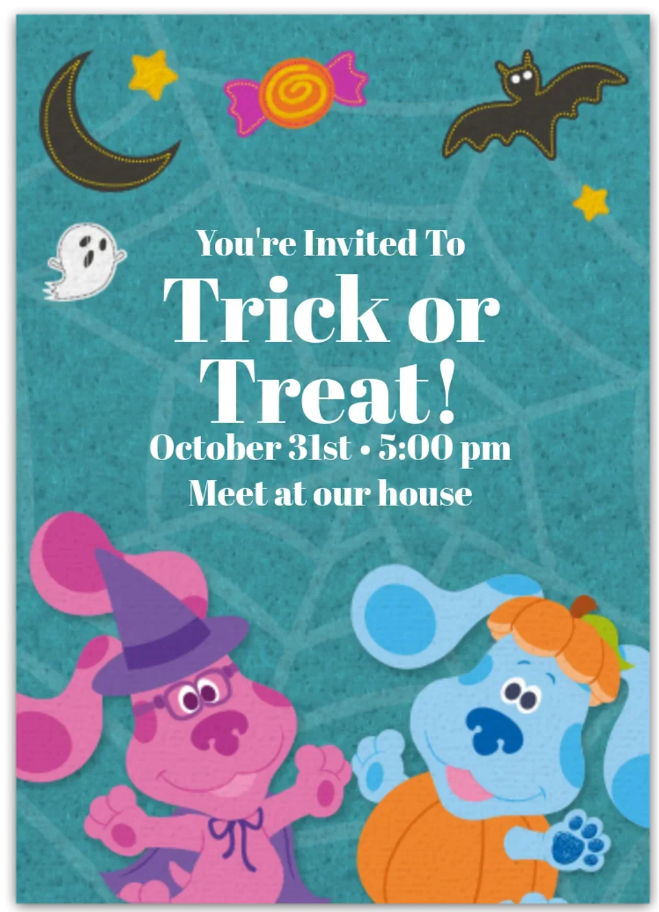 Blue's Clues & You | Halloween card image