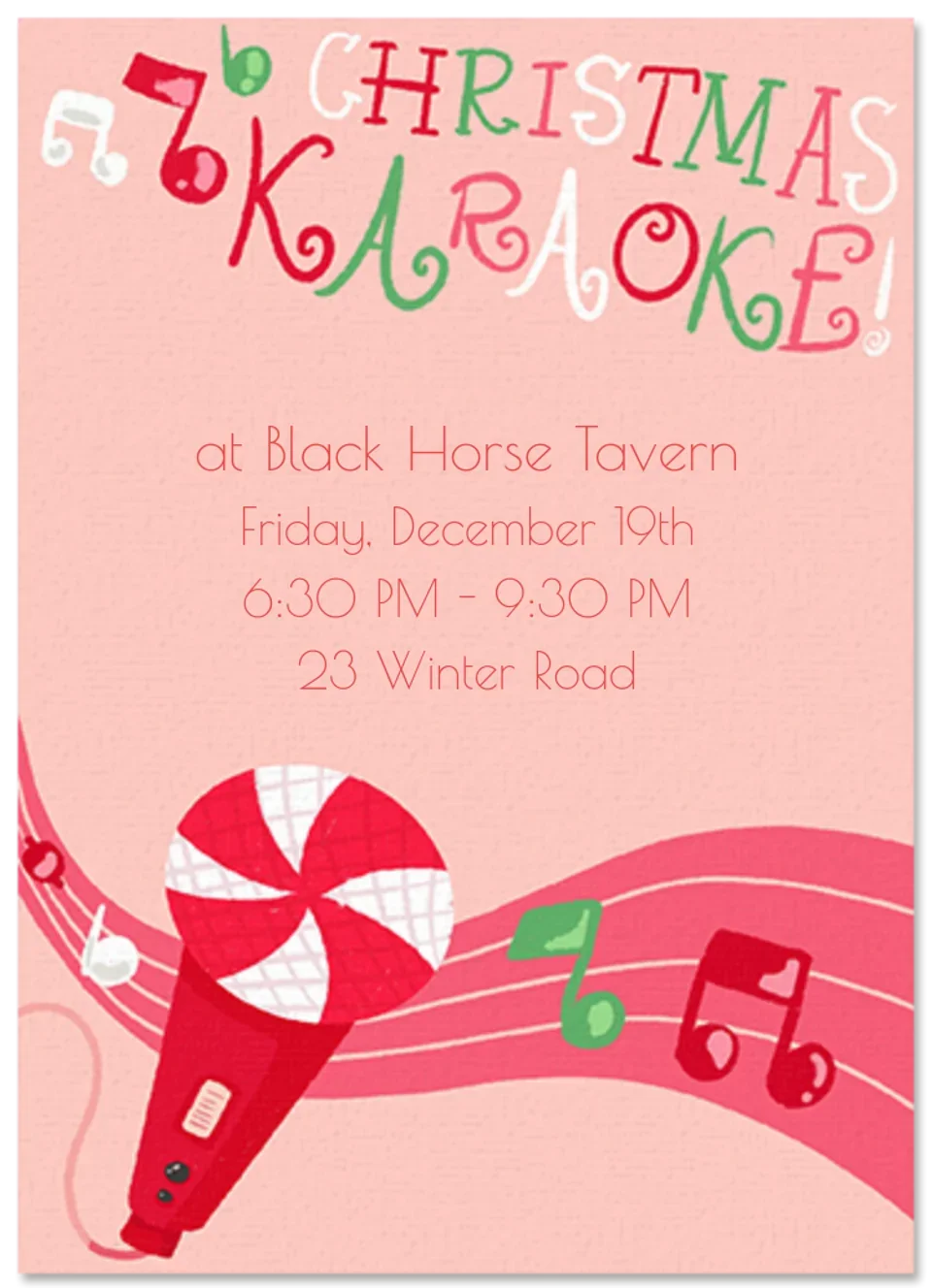 Christmas Karaoke card image