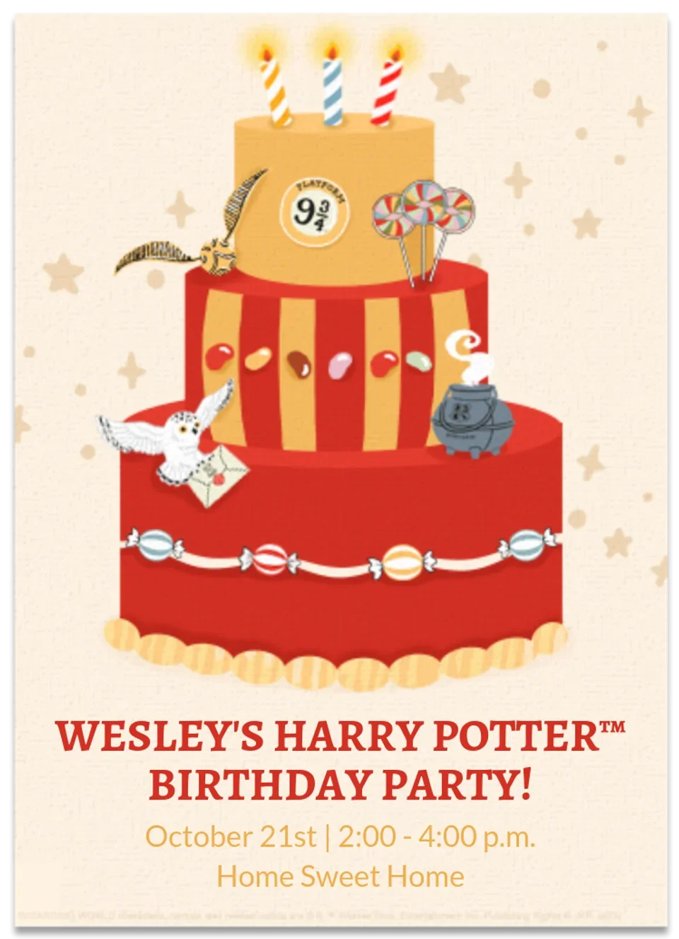Harry Potter | Birthday card image