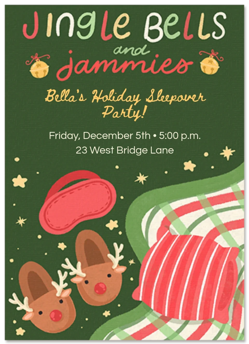 Jingle Bell Jammies card image