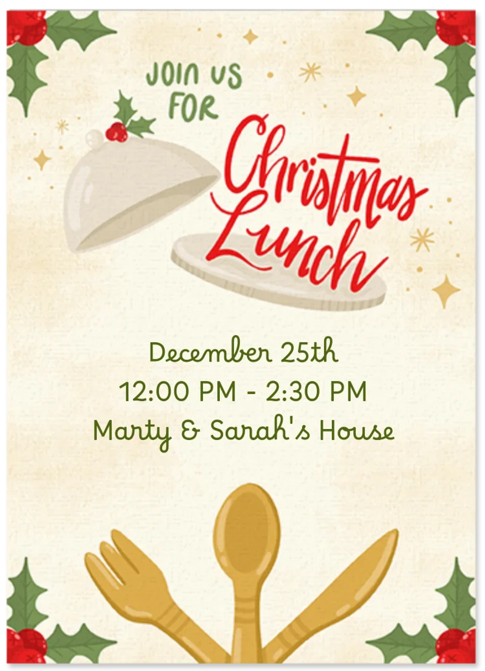 Christmas Luncheon card image