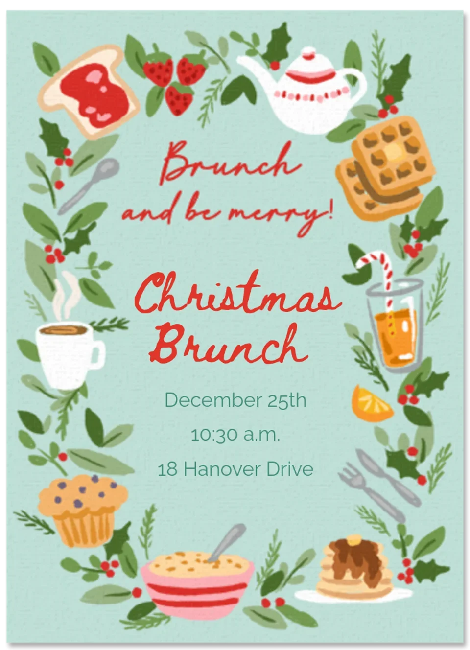 Brunch & Be Merry Border card image