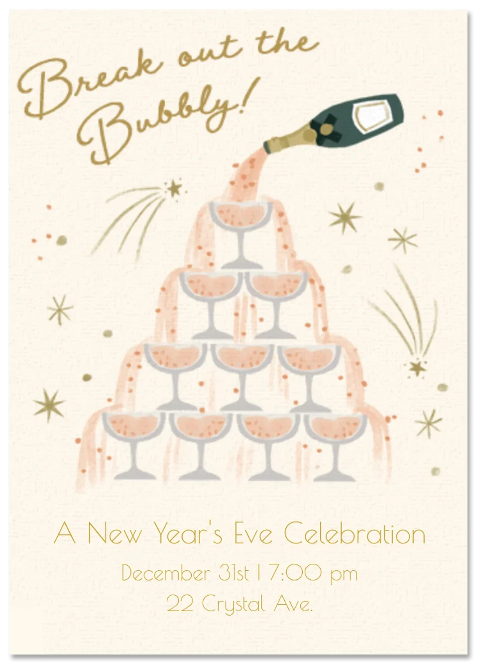Break Out The Bubbly card image