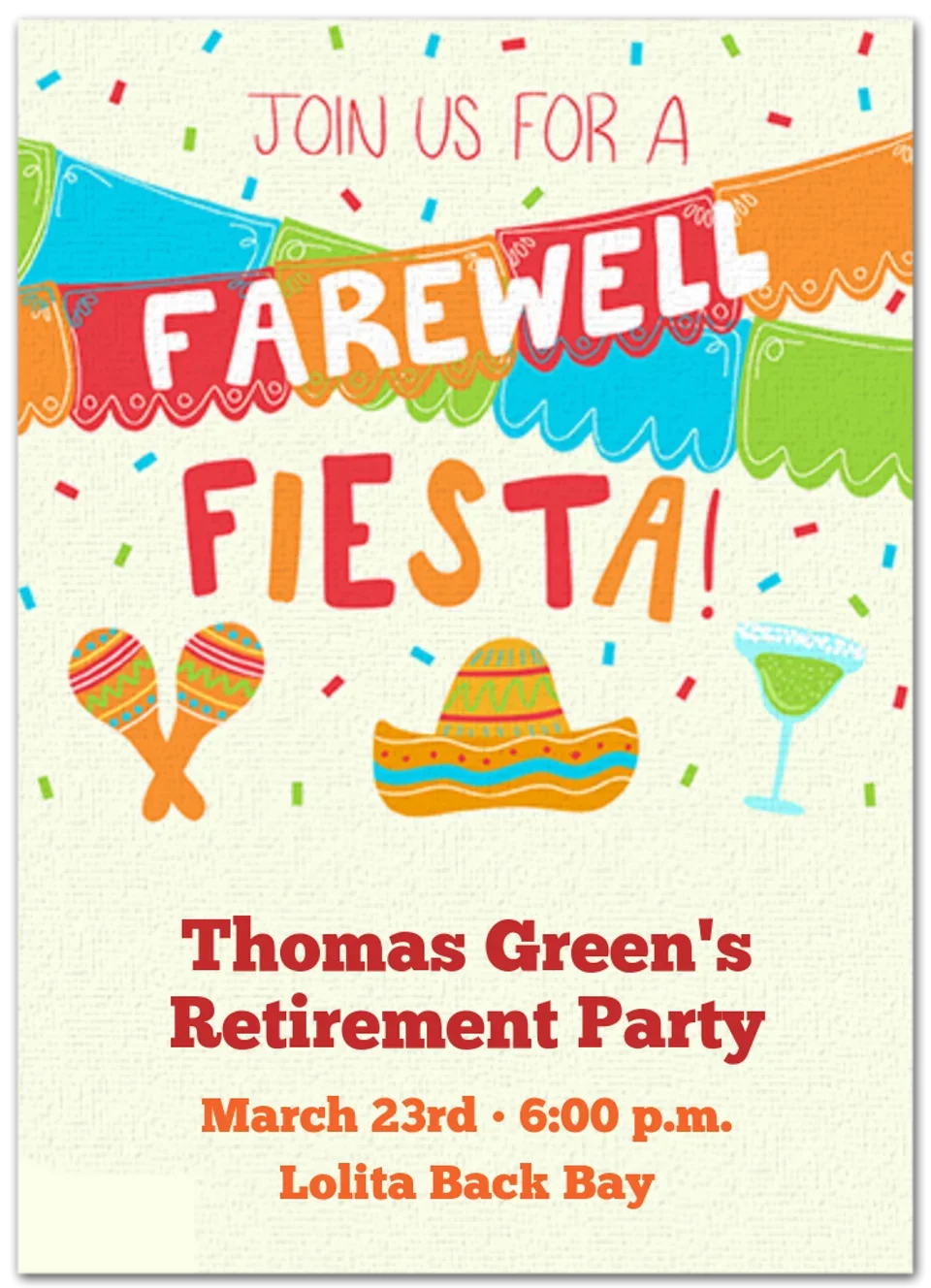 Farewell Fiesta card image