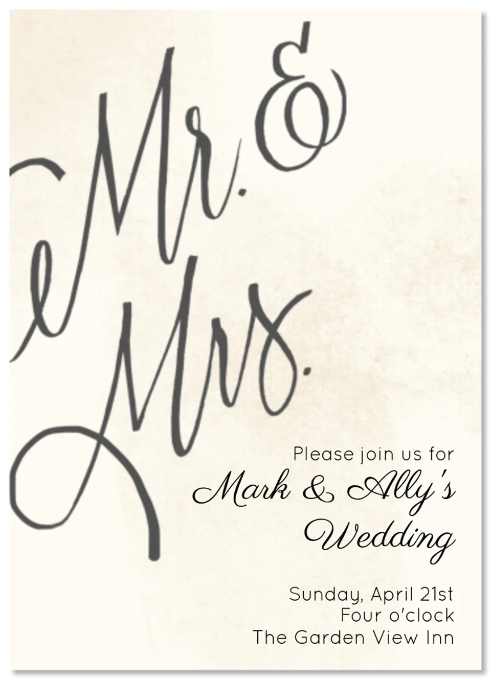 Mr. & Mrs. card image