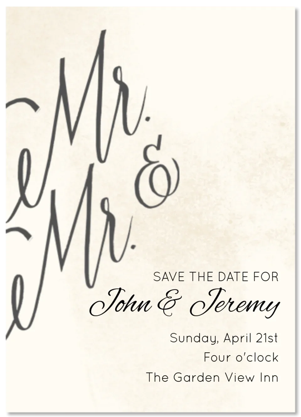 Mr. & Mr. card image