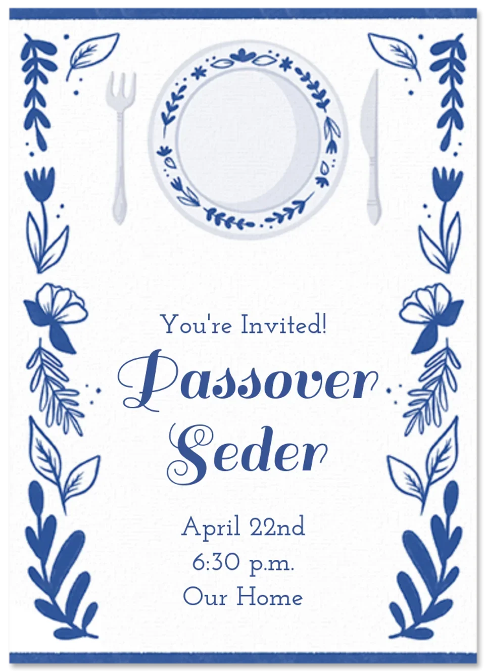 Passover Place Setting card image