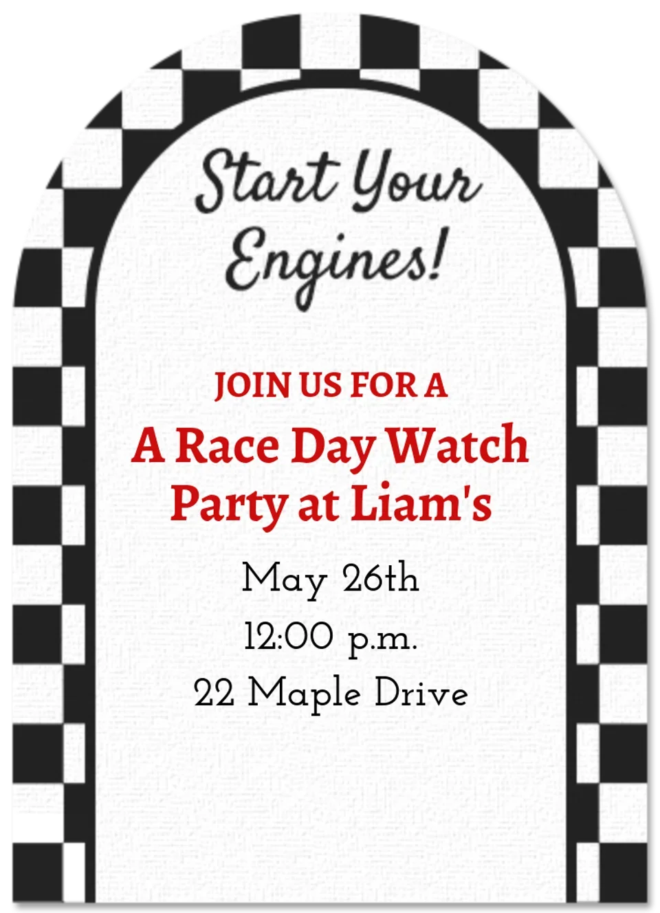 Checkerboard Arch card image