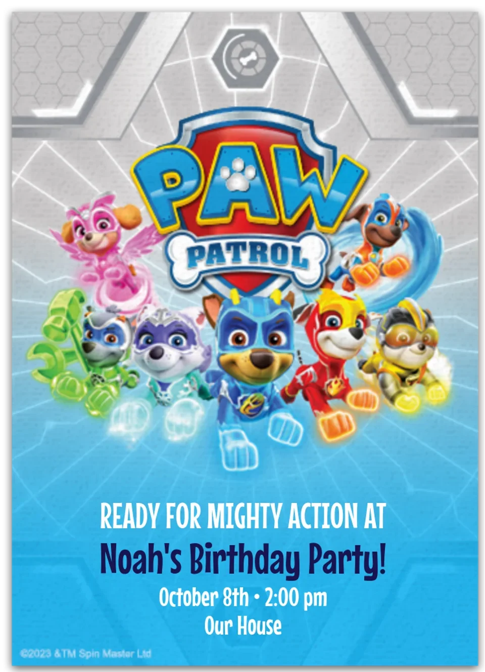 PAW Patrol Mighty Power card image
