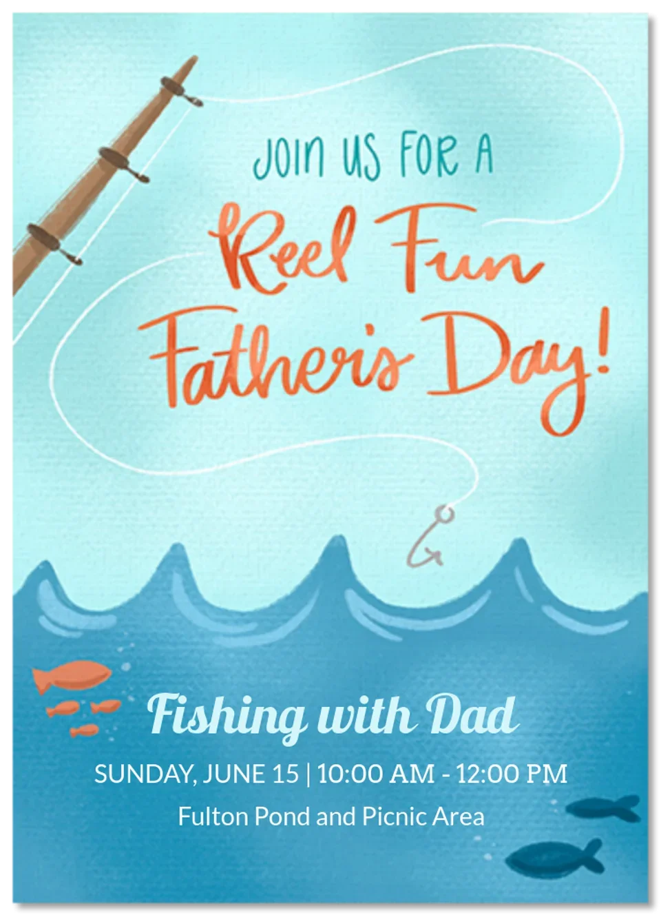 Father's Day Fishing card image