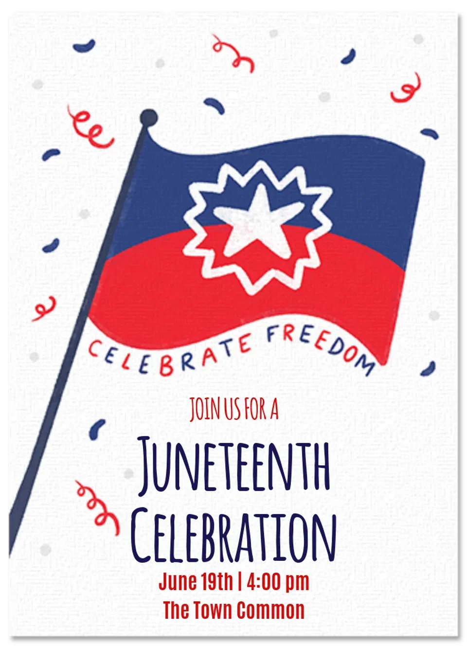 Juneteenth Flag Freedom card image