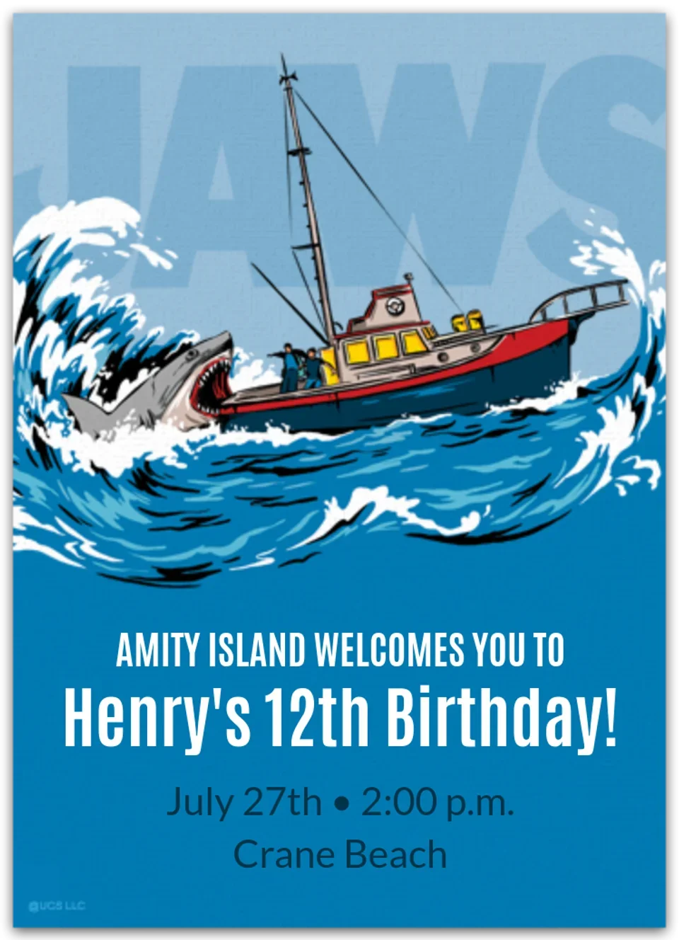 Amity Island Retro card image