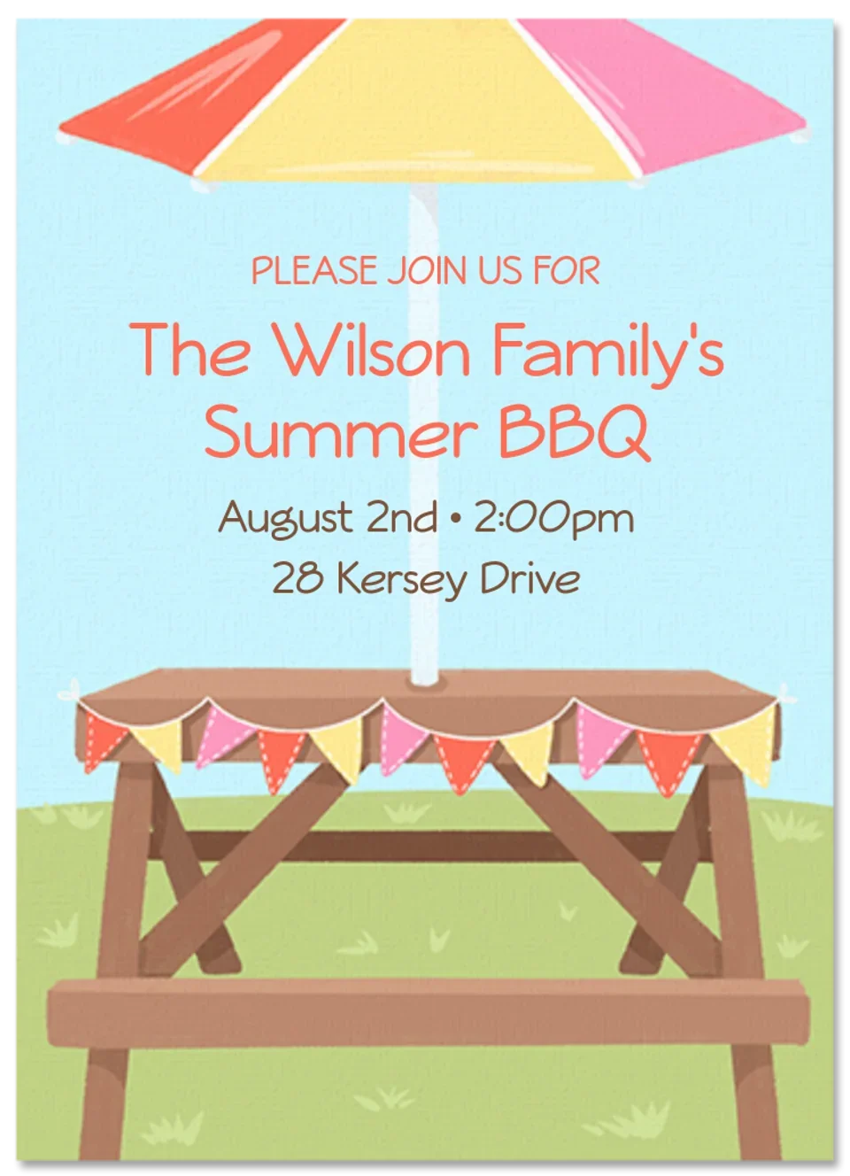 Summer Picnic Table card image