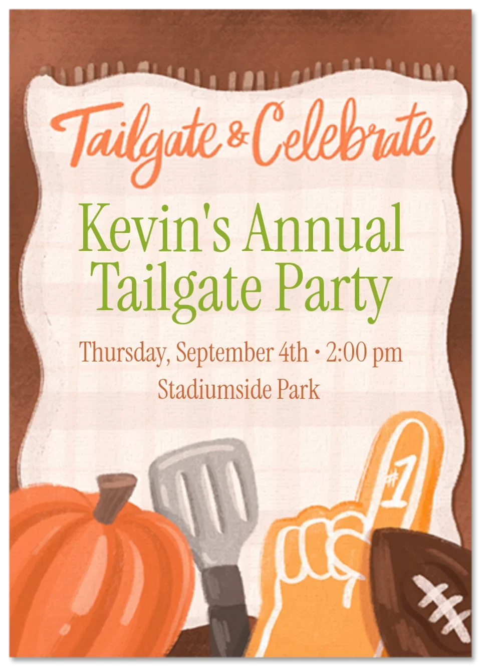 Tailgate & Celebrate card image