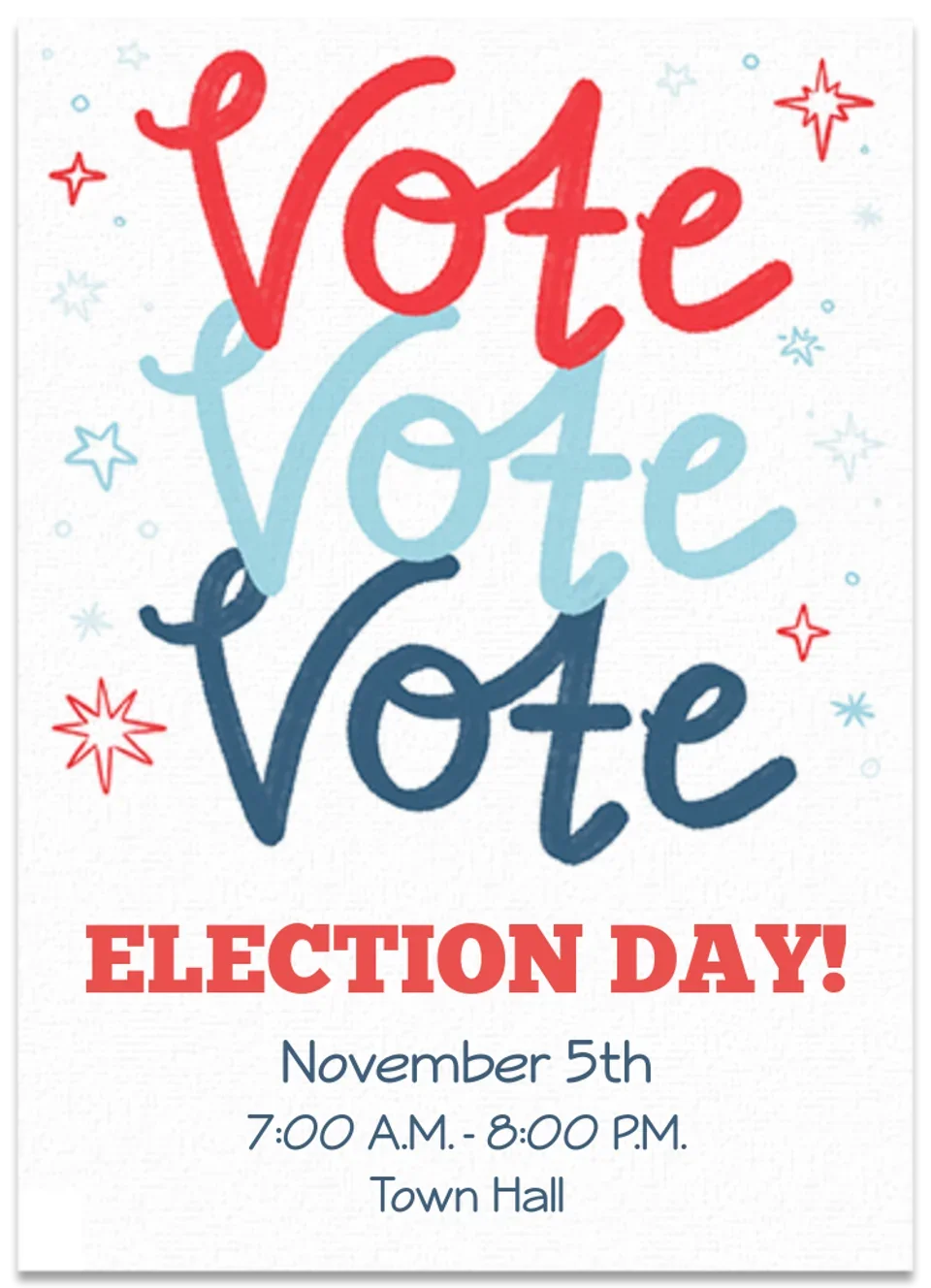Vote Typography card image
