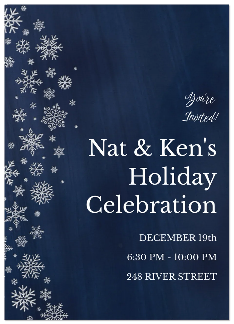 Sparkling Snowflakes card image