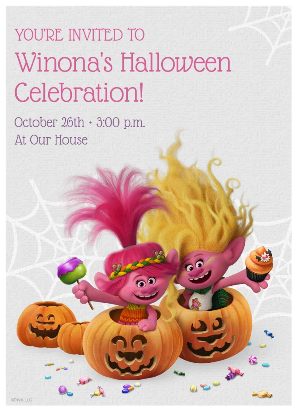 Trolls | Halloween card image